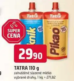 Trefa TATRA 110 g zahuštěné slazené mléko vybrané druhy nabídka