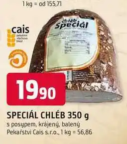 Trefa SPECIÁL CHLÉB 350 g s posypem, krájený, balený nabídka