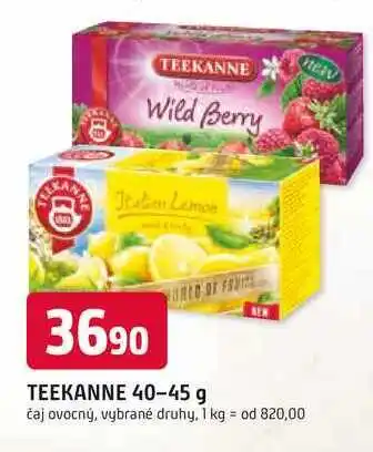 Trefa TEEKANNE 40-45 g čaj ovocný nabídka
