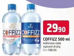 Trefa COFFIZZ 500 ml kofeinová voda nabídka