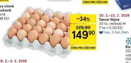 Tesco Tesco Vejce velikost M, 30 ks nabídka