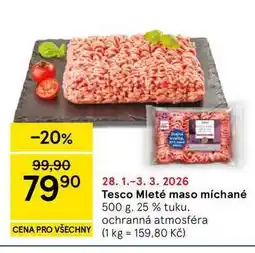 Tesco Tesco Mleté maso míchané nabídka