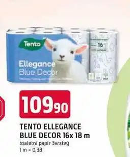 Trefa TENTO ELLEGANCE BLUE DECOR 16x 18 m 3vrstvý toaletní papír nabídka