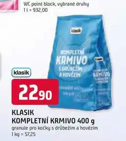 Trefa KLASIK KOMPLETNÍ KRMIVO KRMIVO 400 g granule pro kočky s drůbežím a hovězím nabídka