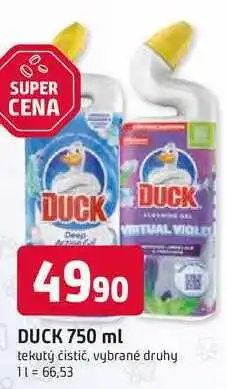 Trefa DUCK 750 ml tekutý čistič, vybrané druhy nabídka