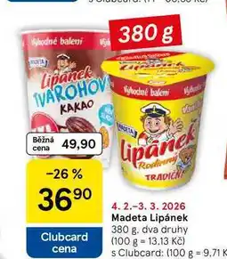 Tesco Madeta Lipánek nabídka
