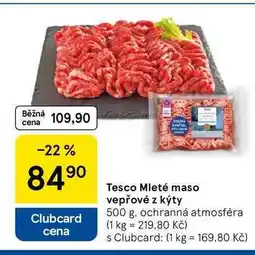 Tesco Tesco Mleté maso vepřové z kýty nabídka
