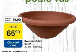 Tesco Květináč Odett mísa 30 cm nabídka