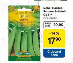 Tesco Nohel Garden Semena luštěnin CS 3 nabídka