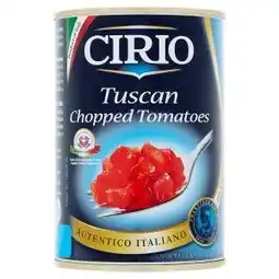Tesco Cirio Tuscan Loupaná rajčata krájená v rajčatové šťávě nabídka