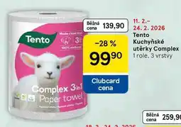 Tesco Tento Kuchyňské utěrky Complex, 1 role nabídka