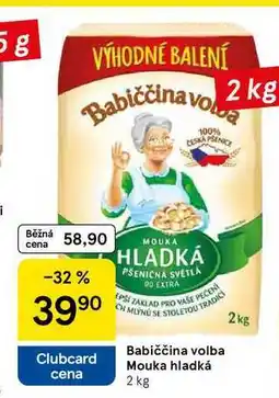 Tesco Babiččina volba Mouka hladká nabídka