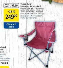 Tesco Tesco Židle kempinková skládací, 1 ks nabídka