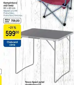 Tesco Kempinkový stůl šedý 80 x 60 cm nabídka