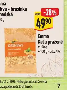 Albert Emma Kešu pražené nabídka