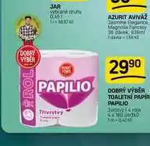 Flop DOBRÝ VÝBER TOALETNÍ PAPÍR PAPILIO 4 role nabídka