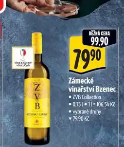 Albert Zámecké vinařství Bzenec nabídka