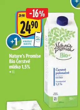 Albert Nature's Promise Bio Čerstvé mléko 1,5% nabídka