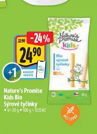 Albert Nature's Promise Kids Bio Sýrové tyčinky nabídka