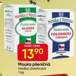 Hruška Mouka z Věrovan Mouka pšeničná hladká/polohrubá nabídka