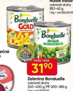 Hruška Zelenina Bonduelle vybrané druhy 340-400 g/PP 200-285 g nabídka