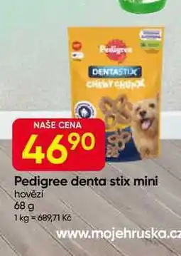 Hruška Pedigree denta stix mini hovězí nabídka