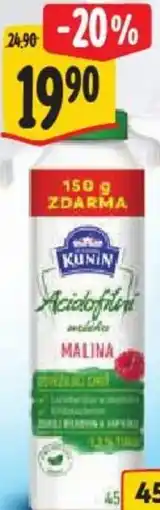 Albert Kunín Acidofilní mléko nabídka