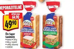 Albert Ölz Super Sandwich nabídka