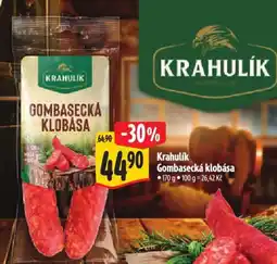 Albert Krahulík Gombasecká klobása nabídka