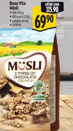 Albert Bona Vita Müsli nabídka