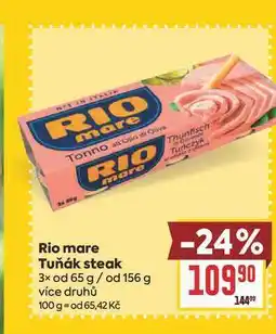Billa Rio mare Tuňák steak 3x od 65 g/ od 156 g nabídka
