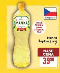 Billa Manka Řepkový olej nabídka
