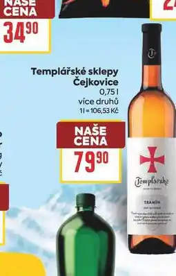 Billa Templářské sklepy Čejkovice nabídka