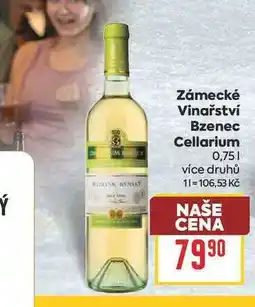 Billa Zámecké Vinařství Bzenec Cellarium nabídka