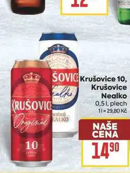 Billa Krušovice Nealko 0,51, plech nabídka
