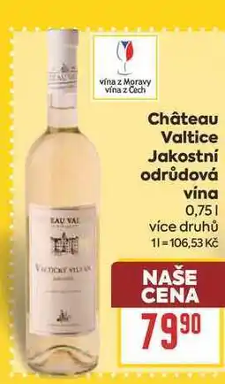 Billa Château Valtice Jakostní odrůdová vína nabídka