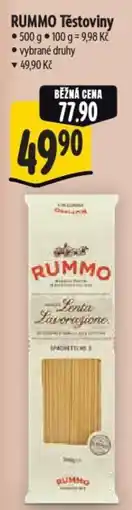 Albert RUMMO Těstoviny nabídka