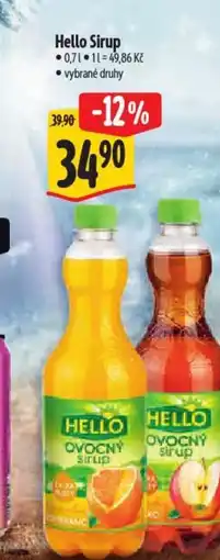 Albert Hello Sirup nabídka