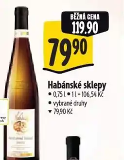 Albert Habánské sklepy nabídka