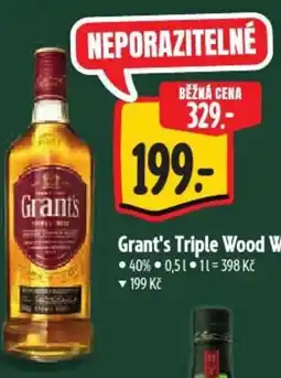 Albert Grant's Triple Wood Whisky nabídka