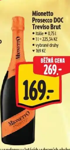 Albert Mionetto Prosecco DOC Treviso Brut nabídka