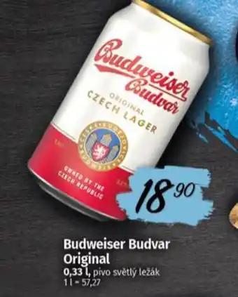 Coop Budweiser Budvar Original nabídka