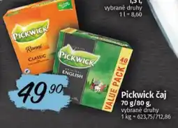 Coop Pickwick čaj nabídka