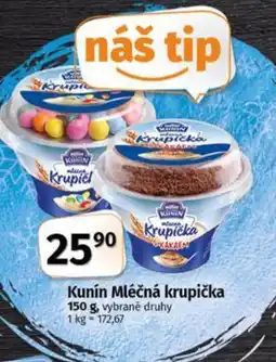 Coop Kunín Mléčná krupička nabídka