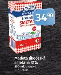 Coop MADETA Jihočeská smetana 31% nabídka