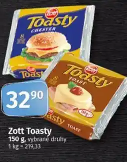 Coop Zott Toasty nabídka