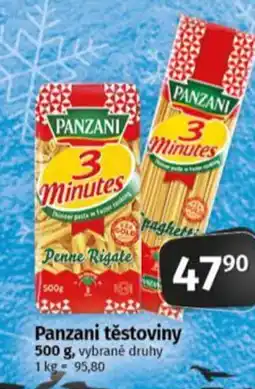 Coop Panzani těstoviny nabídka