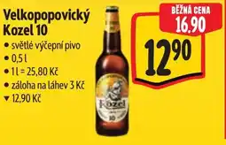Albert Velkopopovický Kozel 10 nabídka