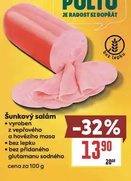 Billa Šunkový salám nabídka