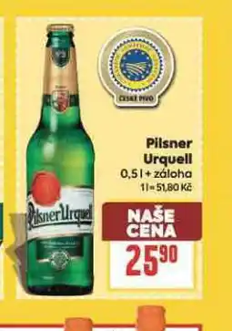 Billa Pivo pilsner urquell nabídka